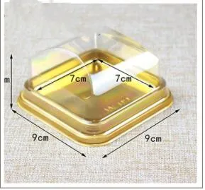 3 50/100/200sets Clear Plastic Wedding Cupcake Boxes for Bridal Shower Christmas Party Gift Boxes Cake Dome Packaging Favors Boxes - Color: 3