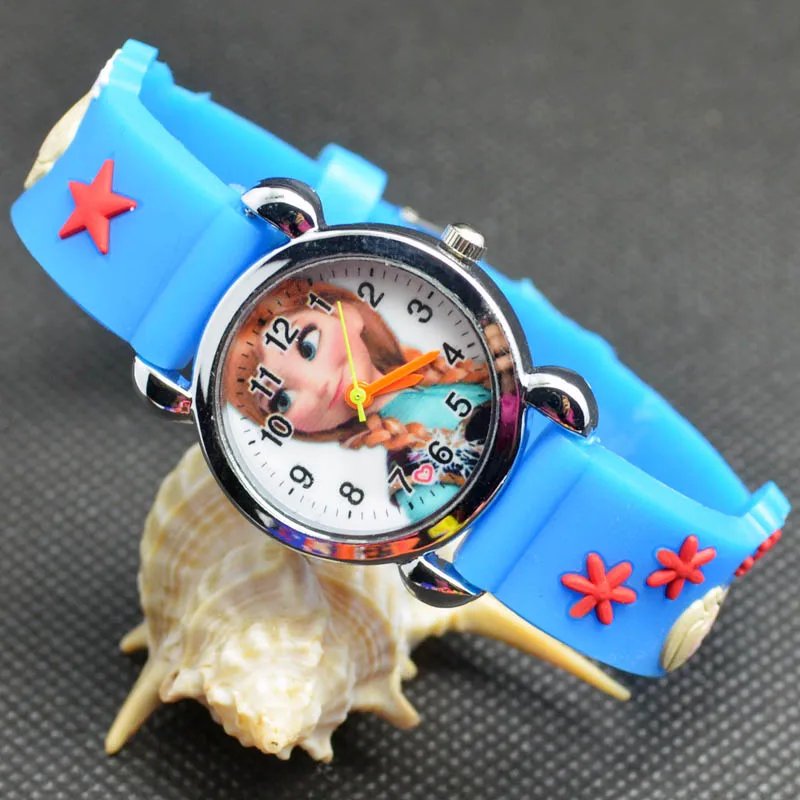 

Часы Детские кварцевые в мультяшном стиле, милые Мультяшные 3d-часы с силиконовым ремешком для мальчиков и девочек, E10