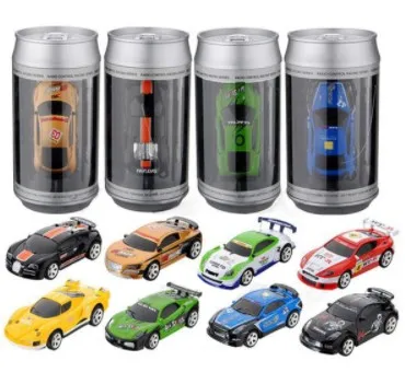 

8 Colors Hot Sales 20Km/h Coke Can Mini RC Car Radio Remote Control Micro Racing Car 4 Frequencies Toy For Kids Gifts RC Models