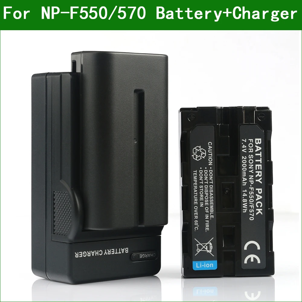 Lanfulang NP F550 батарея для цифровой камеры и быстрое Зарядное устройство Sony CCD RV100 RV200