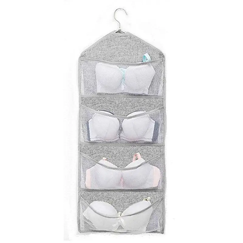 Двусторонний подвесной шкаф-органайзер для нижнего белья чулок бюстгальтеров и