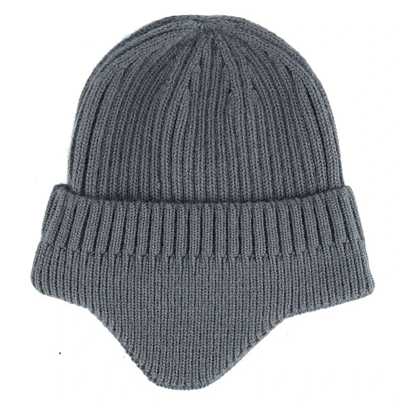 

Hot Sale Ear Protection Winter Hats Stylish Soft Beanie Hat For Men Women Classic Knit Earflap Hat Warm Cap With Ears