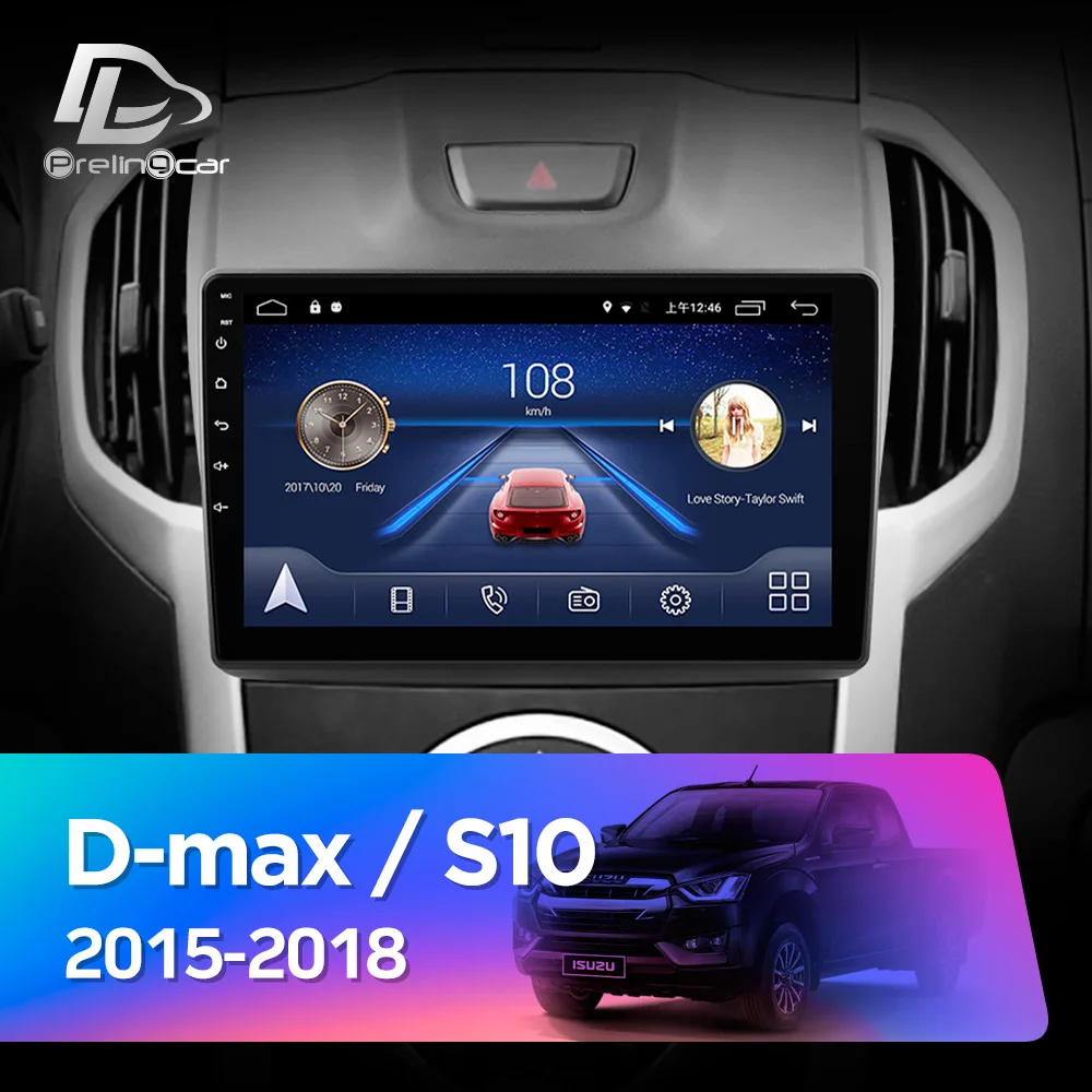 Автомагнитола prelingcar для Chevrolet colora SUZU D mux/S10 2015 2018 Android 10 0 радио мультимедийный