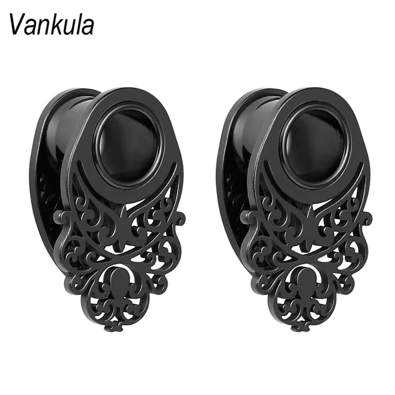 Vankula 2 шт. Новое поступление модные беруши туннель 316L Нержавеющая сталь ювелирные украшения для пирсинга расширители ушей