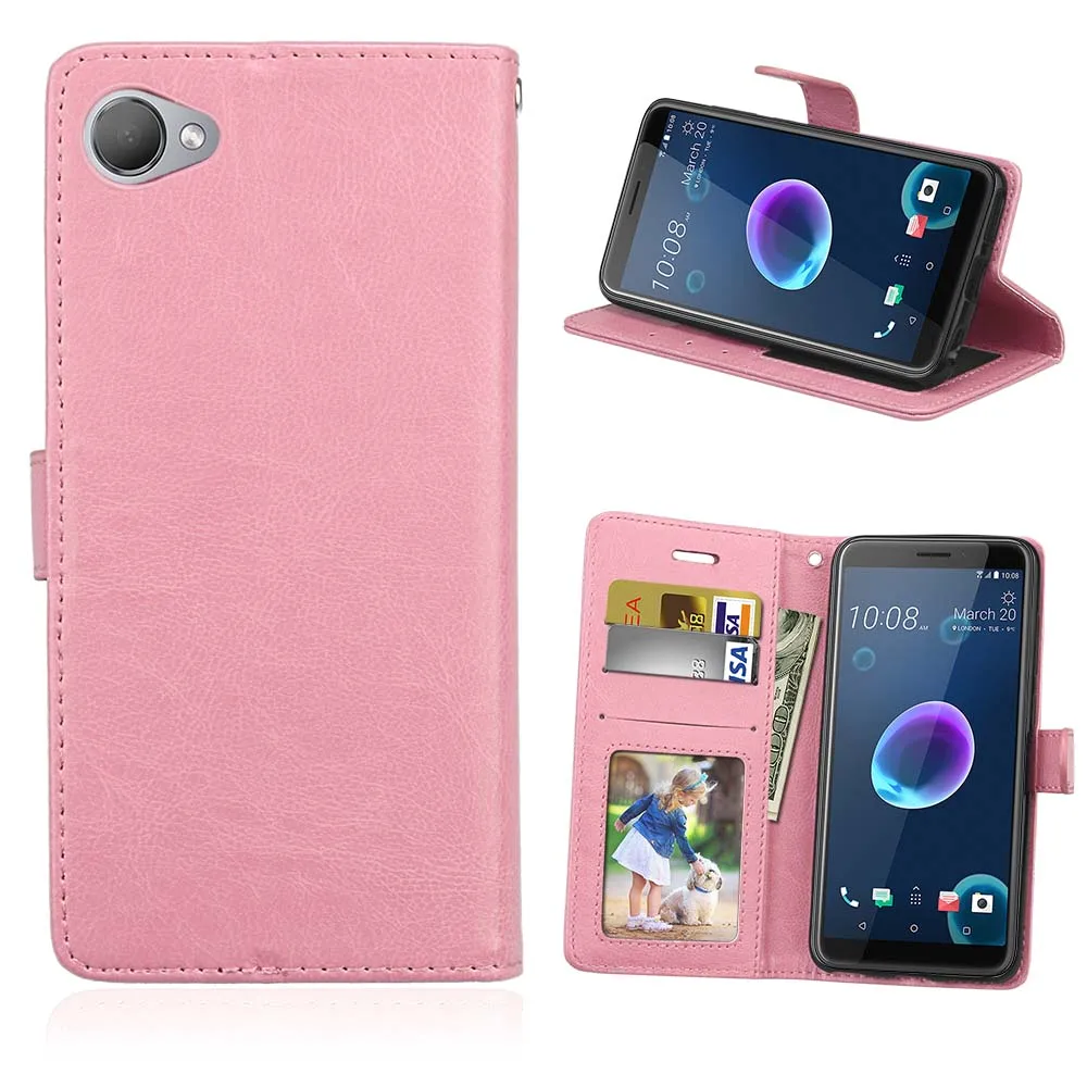 Задняя крышка корпуса кожаный бумажник телефонные чехлы для htc Desire 626 626S 626G + One M8s