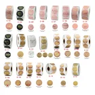 1 рулон 500 шт спасибо, ручная работа, с любовью, бумажные наклейки круглые наклейки для выпечки Свадебные украшения конверт уплотнения стикер