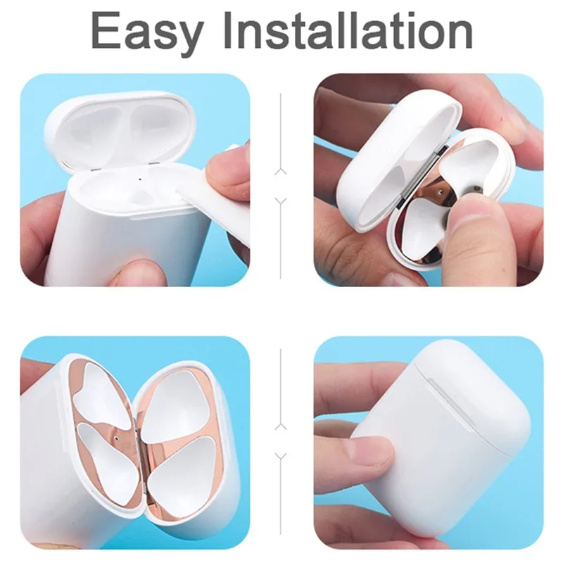 Наушники для Apple Airpods 2 1 защита от пыли Air Pods наушников кожи Ecouteur