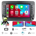 Автомагнитола 7 дюймов, 2 Din, GPS, Android, FM, Mirror Link, Bluetooth, Wi-Fi, Carplay, GPS для Bora Golf, VW Polo, Volkswagen Passat B6, B7, Touran