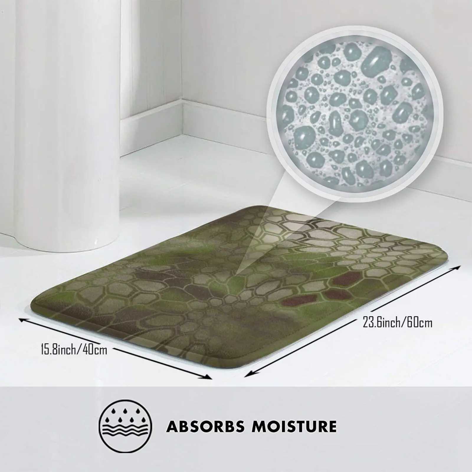 Камуфляжный зеленый и коричневый коврик Kryptek для мальчиков девочек-подростков