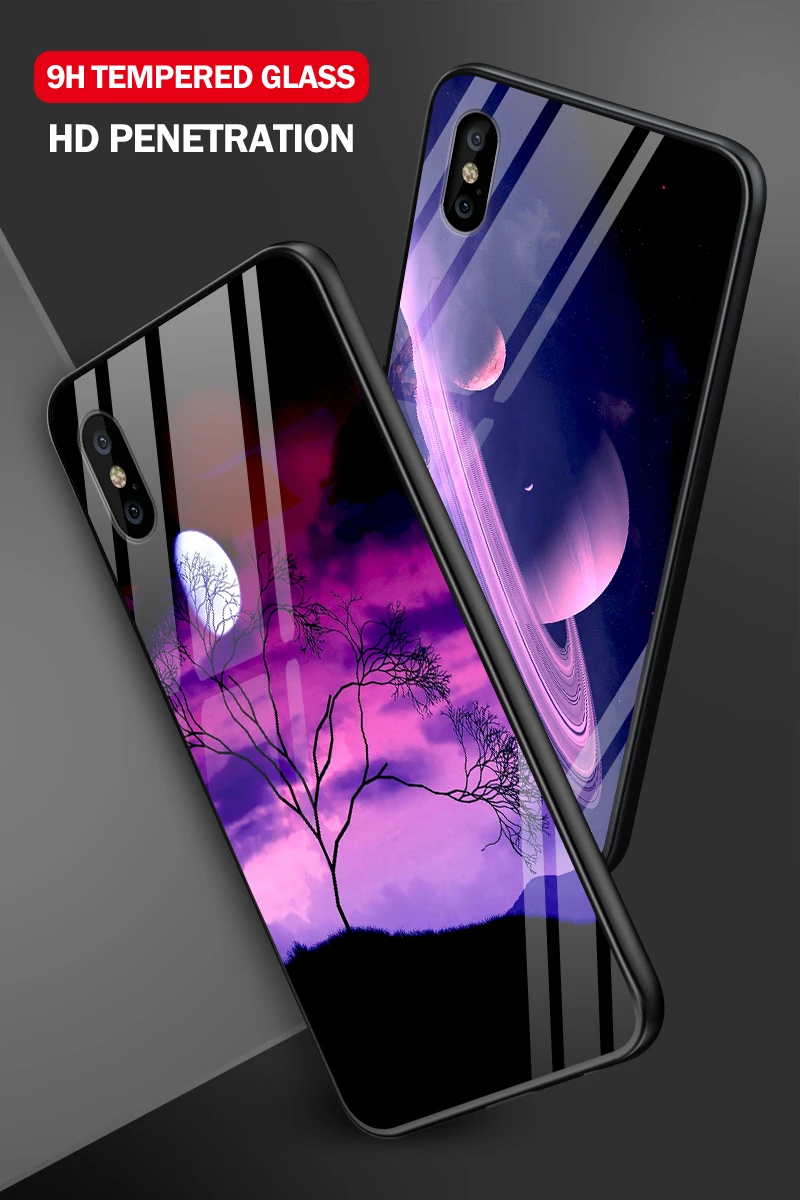 Чехол для телефона для iPhone 5S, se, 6, 6 S, 7, 8 Plus XR XS макс. закаленное стекло чехол для Meizu M5 M6 M8 M9 Примечание 16th плюс противоударный корпус