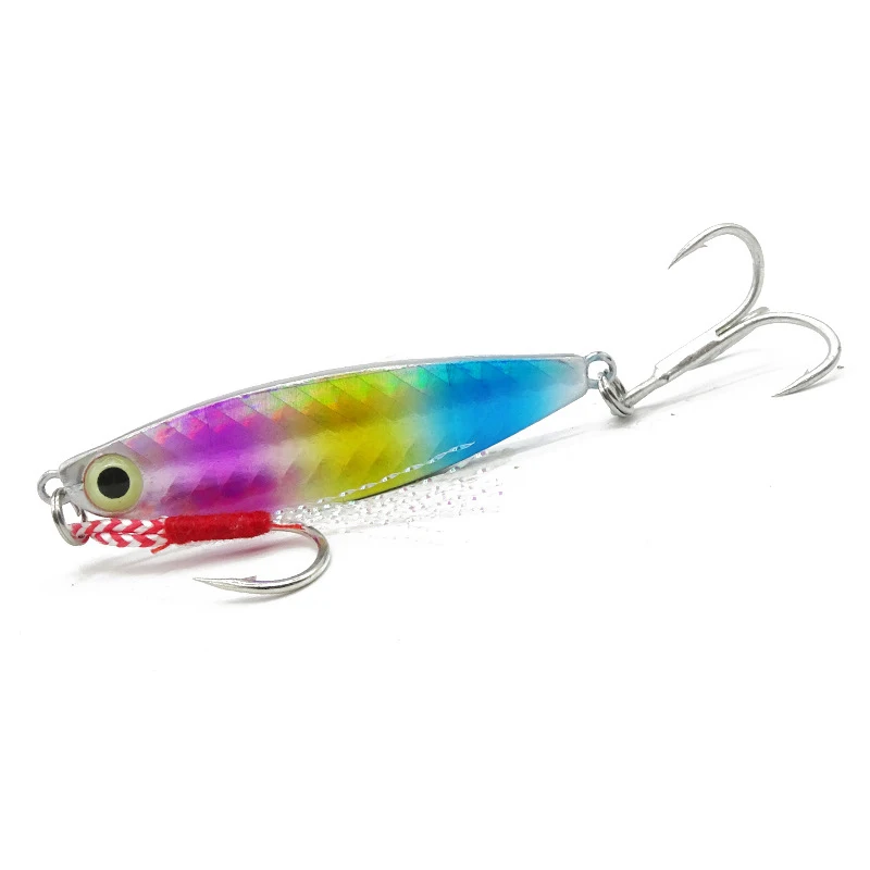 

1PC Winter Ice Fishing Jigs 10g 15g 20g Shore Casting Micro Jig with Hooks Lead Fish Tackle Sea Metal Fishing Lure