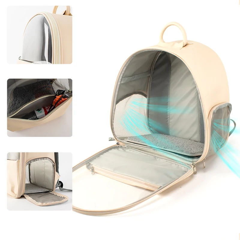 

Cat and dog bag outing backpack fashion visible transparent shoulder cat bag for cats and dogs outing pet bag