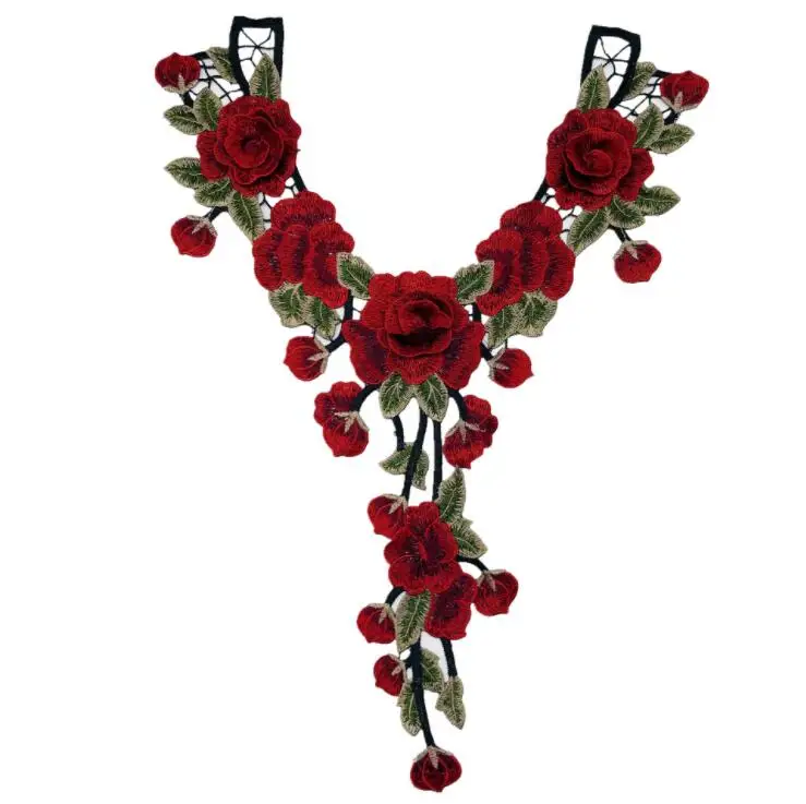 1 шт. вышитая кружевная 3d-аппликация 40*36 см | Дом и сад