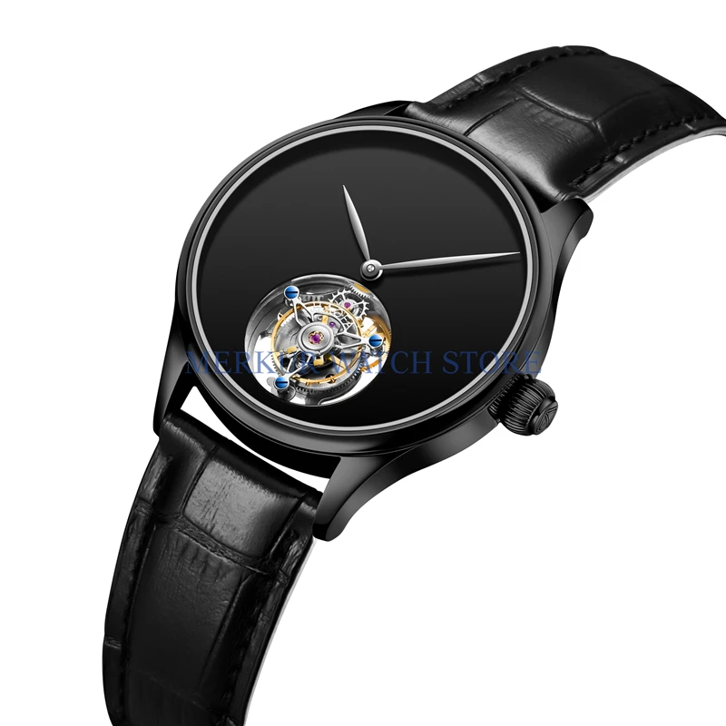 

Mens Watch Haofa Mechanical Handwind Flying Tourbillon Luxury wristwatch
