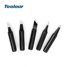 Набор наконечников для паяльника Toolour, черные, без свинца, 5 шт.лот, подходит для паяльной станции 878D 8786 936 858D