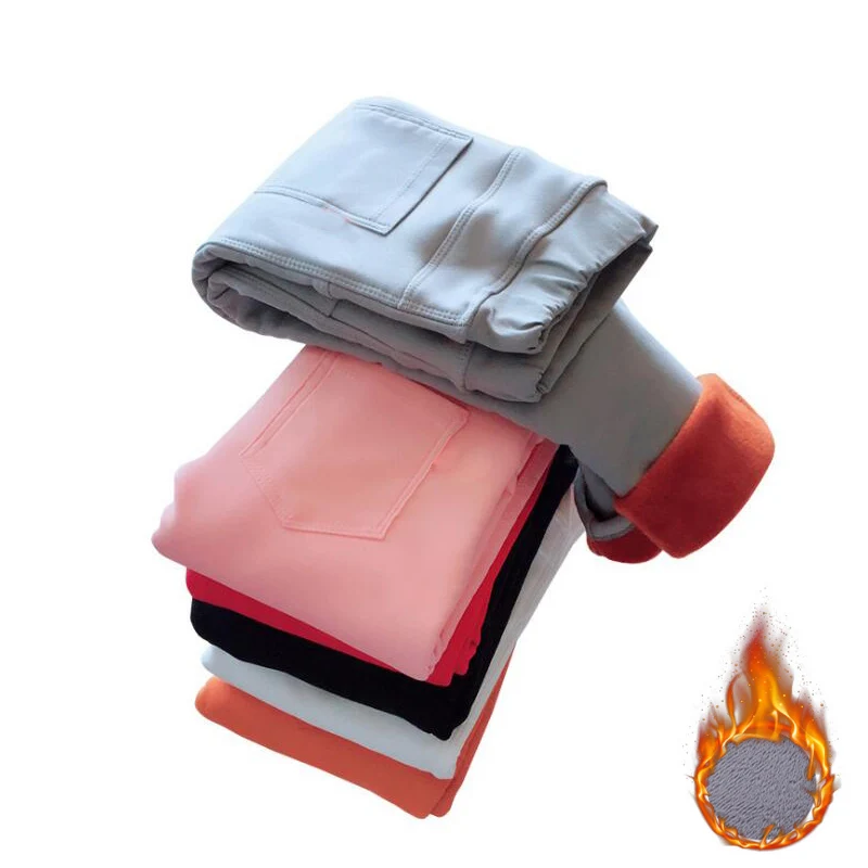 Теплые зимние брюки для девочек VEENIBEAR бархатные брюки-карандаш леггинсы детские