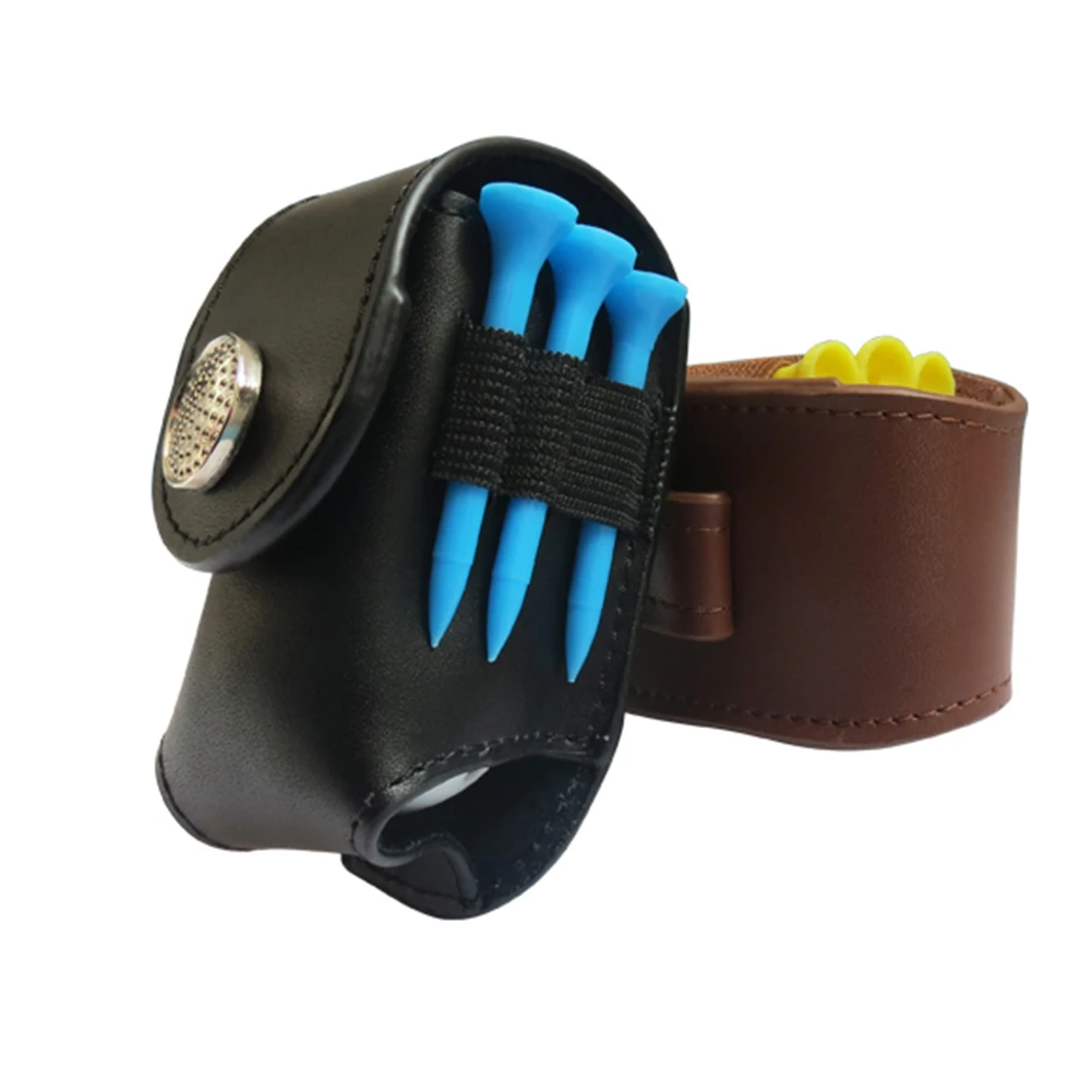 Мини Портативный кожаный держатель для мячей гольфа сумка поясная Подарочный