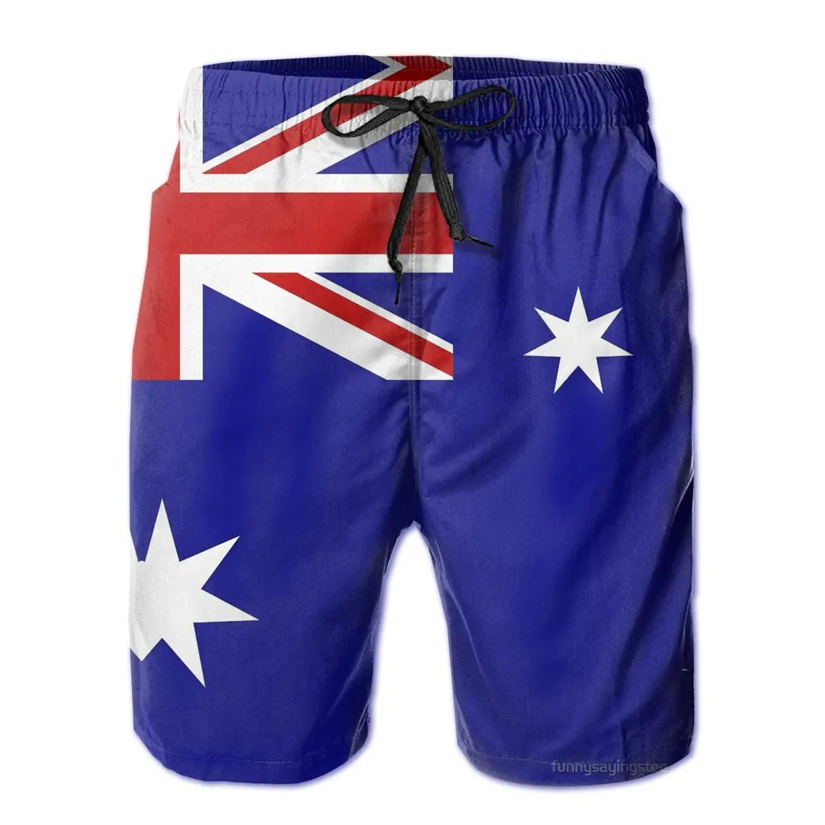 

Australia Day Aussie Flag Men's Beach Shorts Graphic Cool R333 T-shirts USA Size