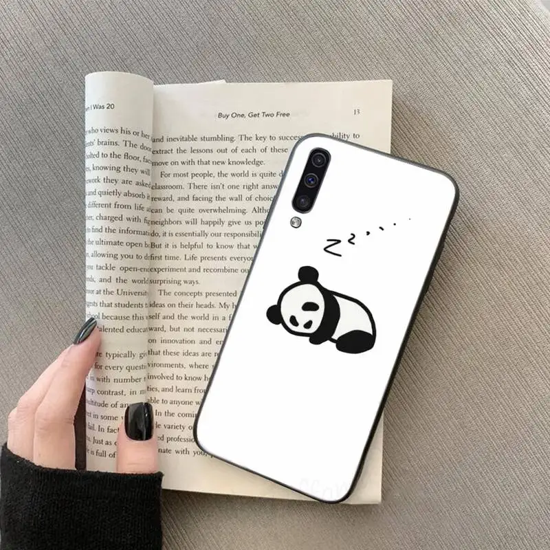 

Panda Cat Dinosaur funny cartoon Phone Case For Samsung galaxy S 7 8 9 10 20 edge A 6 10 20 30 50 51 70 note 10 plus