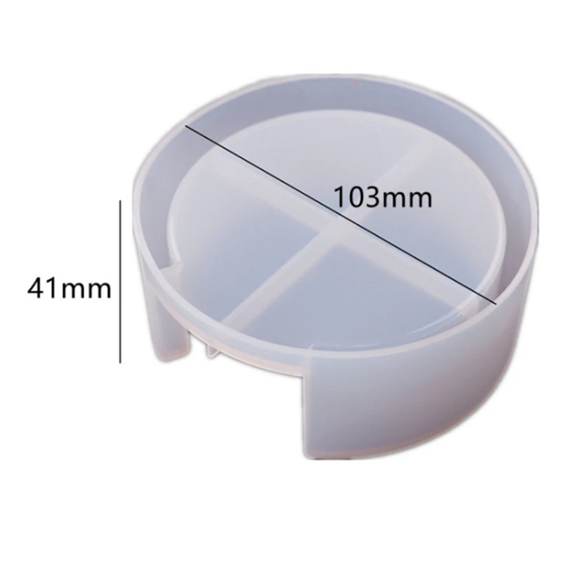 

4Pcs Coaster Molds with Coaster Storage Box Mold Kit Epoxy Resin Molds for Resin Cups Mats Home Decoration Resin Crafts