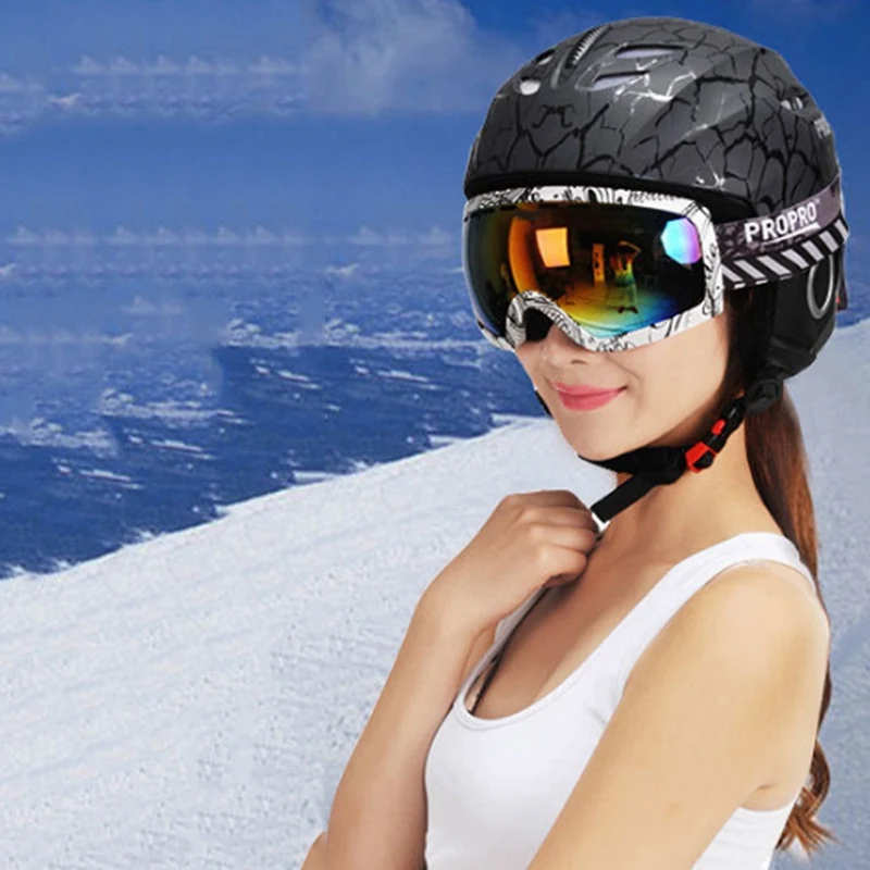Propro черный M Детский взрослый Сноуборд Лыжный шлем шпон скейтборд лыжный для