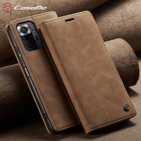 pu leather for xiaomi redmi note 10 9s 9 pro casecaseme retro purse luxury magneti card holder wallet cover for redmi note 10