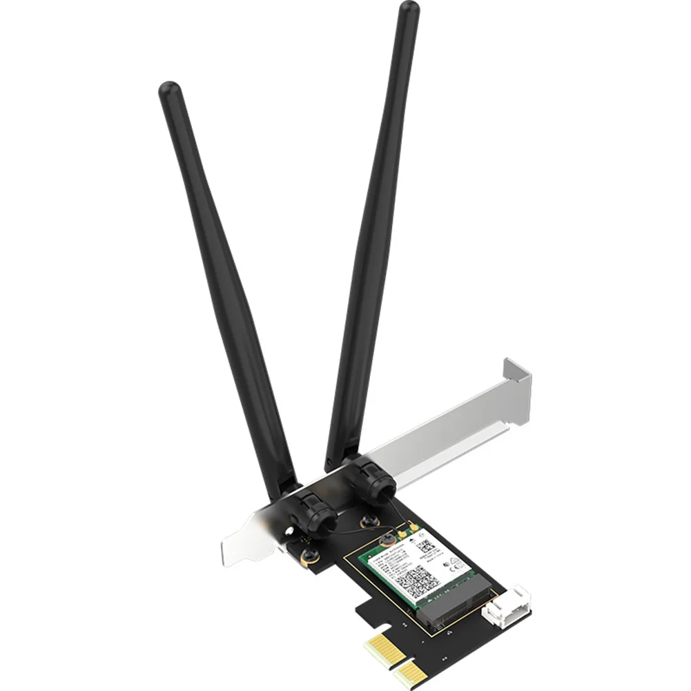 

Classic Computer PC Desktop Accessaries Supplies CF-AX200SE 3000M Wifi 6 2.4+5.8G Dual Band PCI-E Antenna Network Card