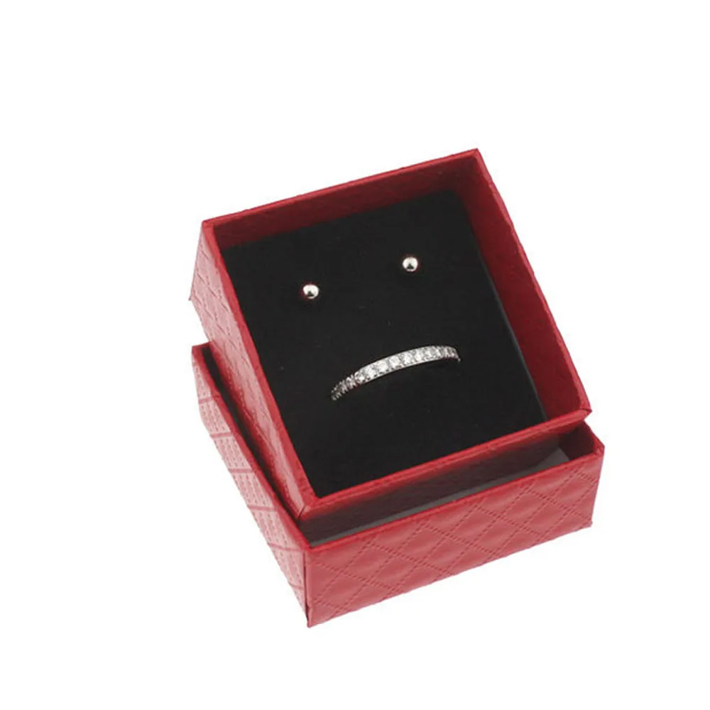 

1pc Square Jewelry Box Wedding Engagement Ring Box For Earrings Jewelry Display Gift Box Ring Necklace Earring Holder