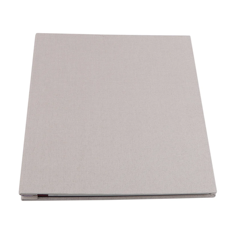 Простой стиль 16 дюймов самоклеющиеся льняные обложки альбом белый внутри