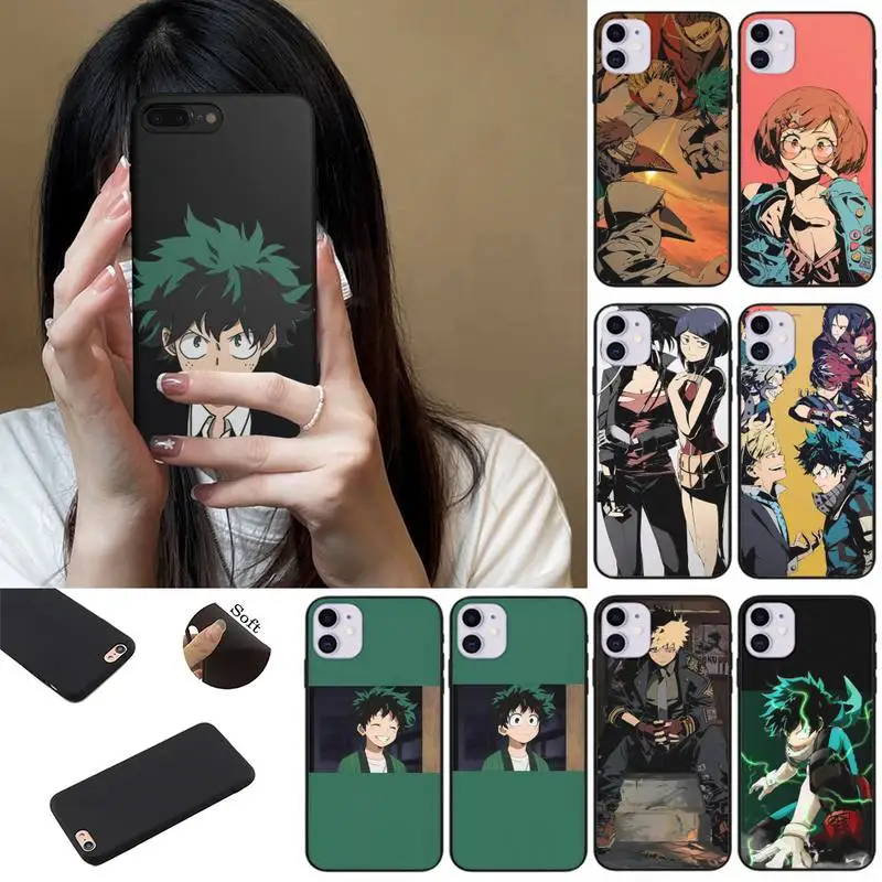 

My Hero Academia Phone Case Fundas Shell Cover For Iphone 6 6s 7 8 Plus Xr X Xs 11 12 13 Mini Pro Max