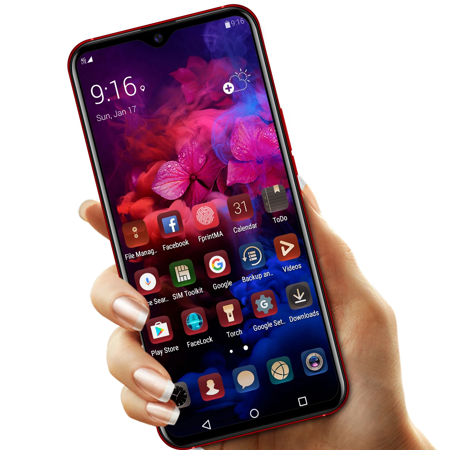 Роскошный смартфон 6," дюймов разблокированный Android Смарт мобильный телефон лицо ID телефон Google Play магазин бесплатно 3,5 мм наушники подарок
