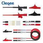 Cleqee P1600B 10 в 1 электронных специальностей тестовых Kit автомобильной Пробник комплект мультиметр зонда приводит Kit Разъем типа 
