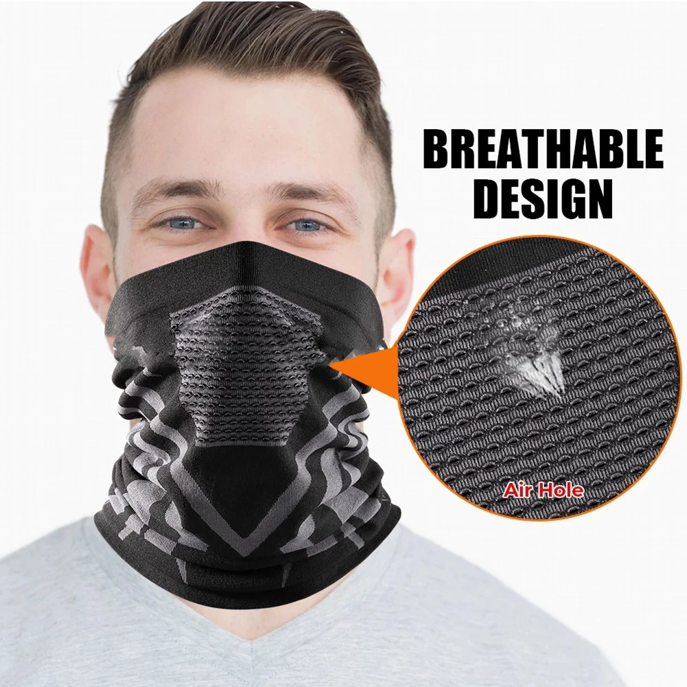 

Winter Warm Cycling Skiing Mask Neck Cover Scarf Windproof Breathable Outdoor Sports Hiking Motorcycle Thermal Headgear Bandana