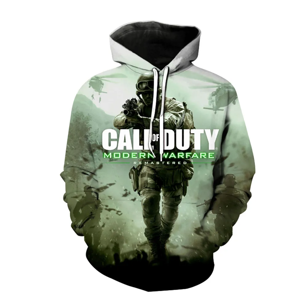 

3D Printed Soldier Assault Anime Men's Hoodie Harajuku Fashion Hooded Sweatshirt Unisex Casual Jacket Hoodie