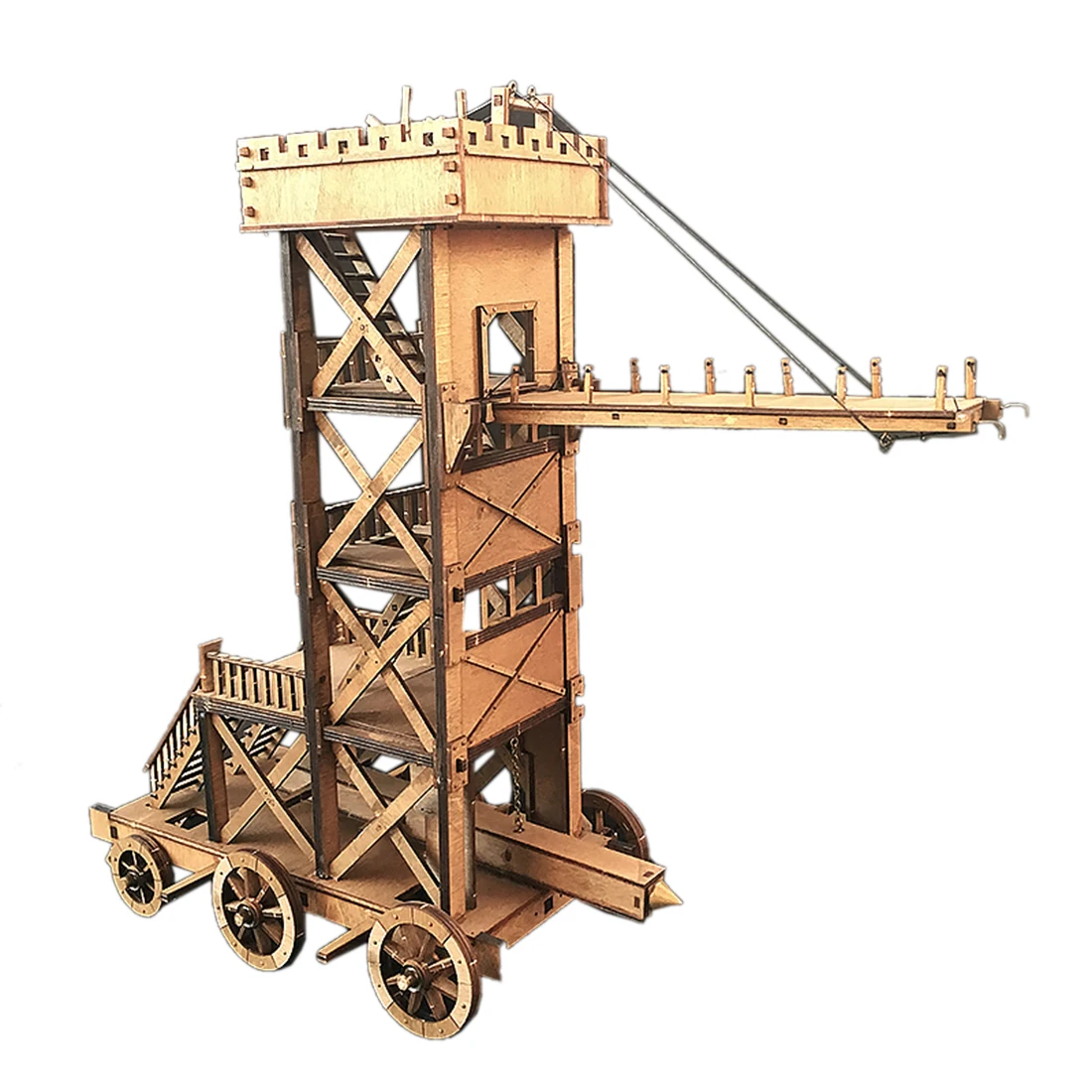 1:72 DIY древняя модель автомобиля осадная машина деревянная 3D модель-JuWuBa | Игрушки и