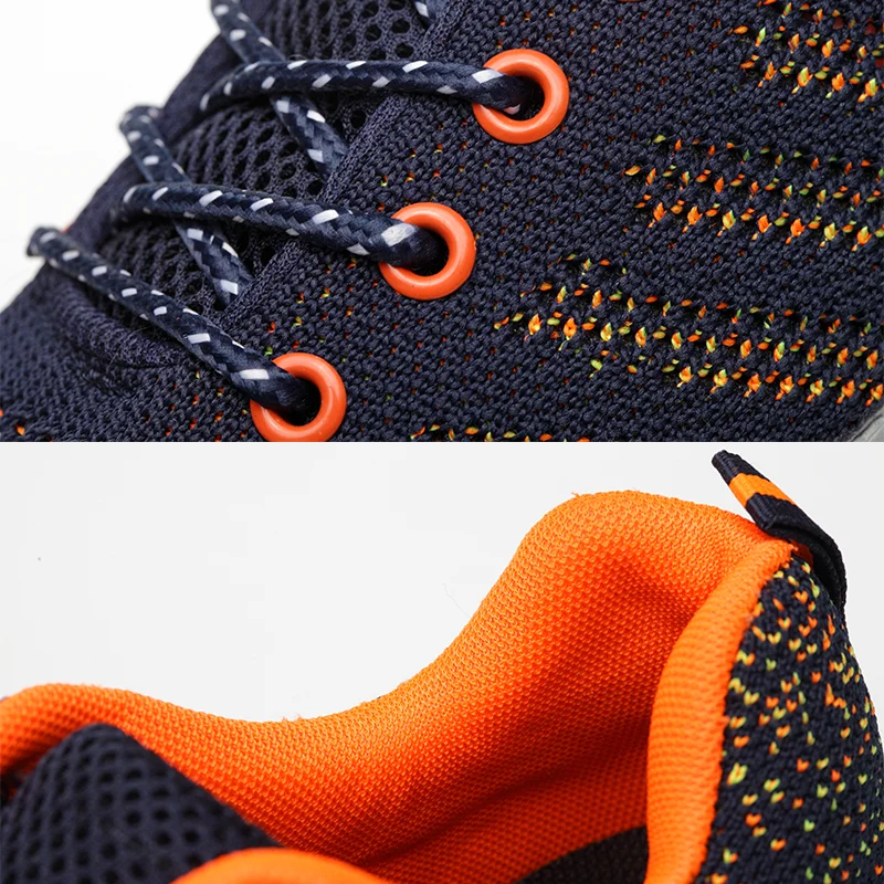 Рабочая обувь со стальным носком дышащая светильник эластичная защитная для