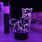 Аниме Don't Toy with Me Miss Nagatoro, светодиодный светильник для декора комнаты, меняющий Цвет RGB, ночсветильник в подарок, манга Nagatoro, 3D лампа