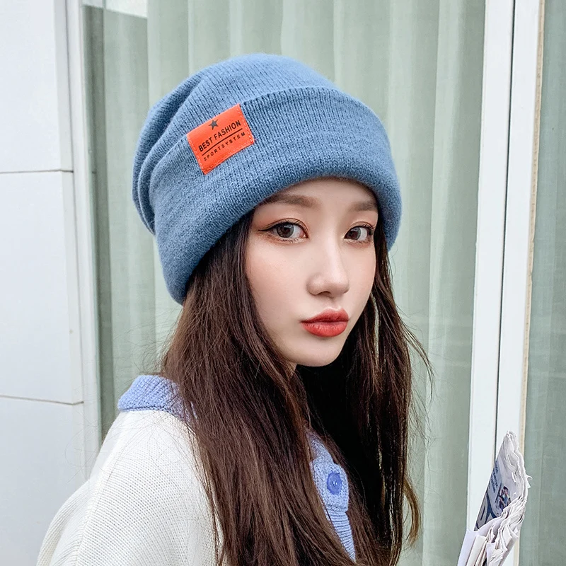 

Шапка-бини для женщин и мужчин, зимняя шапка, вязаная Осенняя шапка, шапка унисекс, женская теплая шапка, Корейская черная и Красная шапка