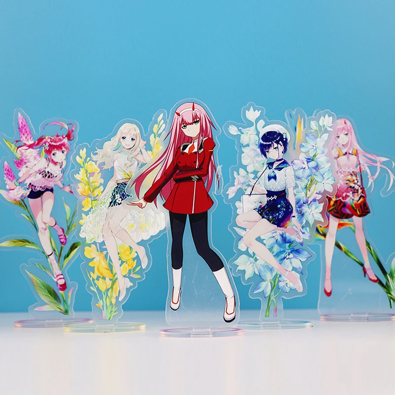 Darling в FranXX ноль два прозрачных фигурка на акриловой подставке настольное