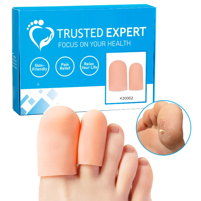

1 Pack10pcsCorns Toe Protective Sleeve Health Care Big Toe Guard Soft Silicone Breathable Health CareSkin Color M2