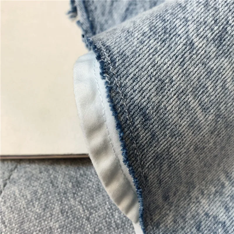

Women Irregular Shorts Wide-leg Ruffles High Waist Zipper Denim Shorts with Pockets Female Clothes