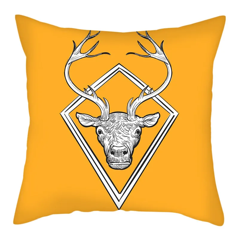 Рождественские наволочки TTLIFE с принтом оленя декоративные подушки Наволочки для