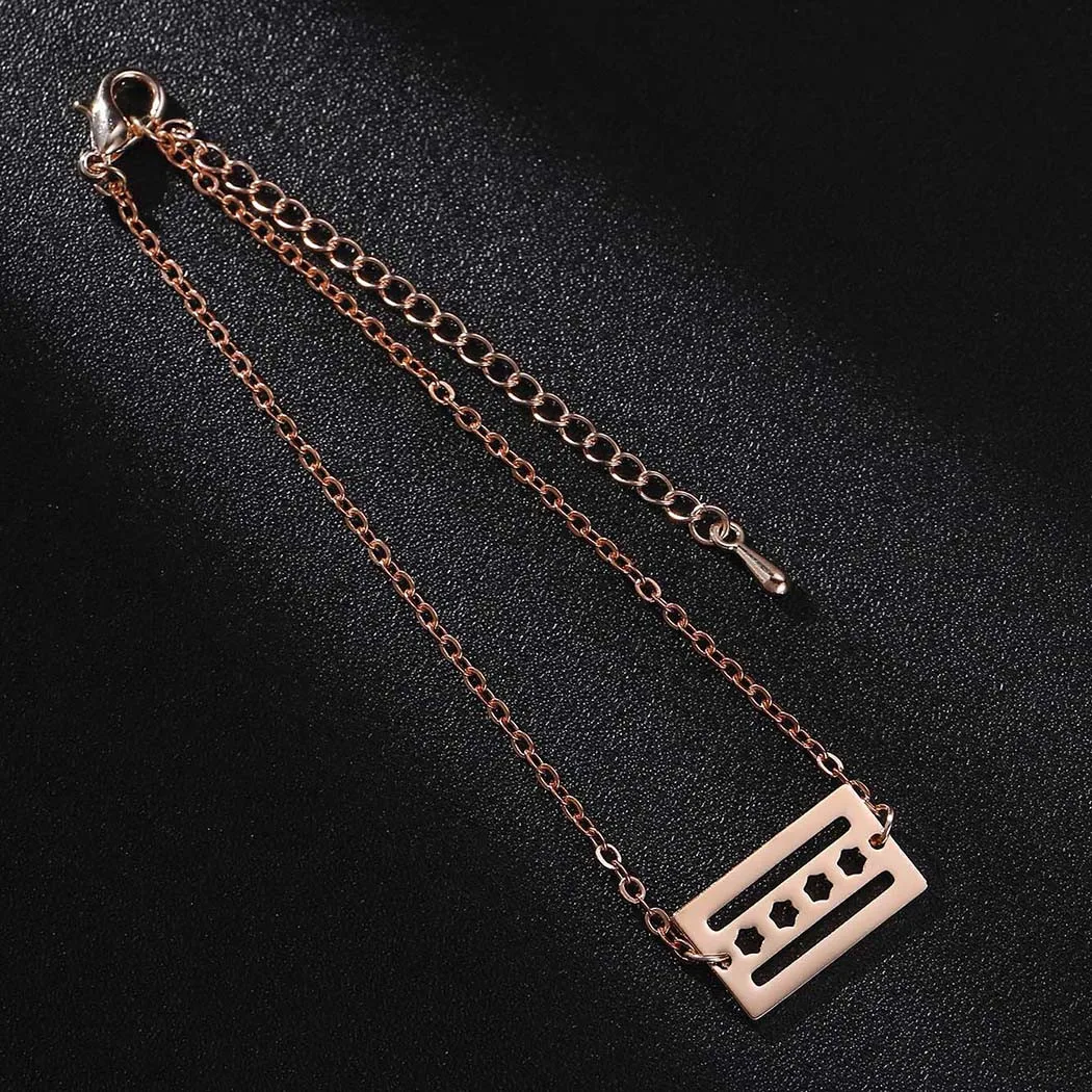 Kinitial новые браслеты с флагом США для женщин модные дружбы подвесками браслет со