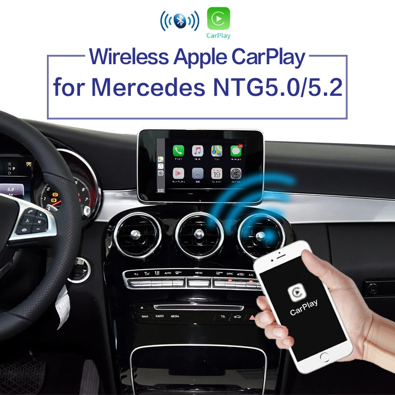 Беспроводная Автомагнитола Apple Carplay для Mercedes A B C E G CLA GLA GLC S Android автоматическое