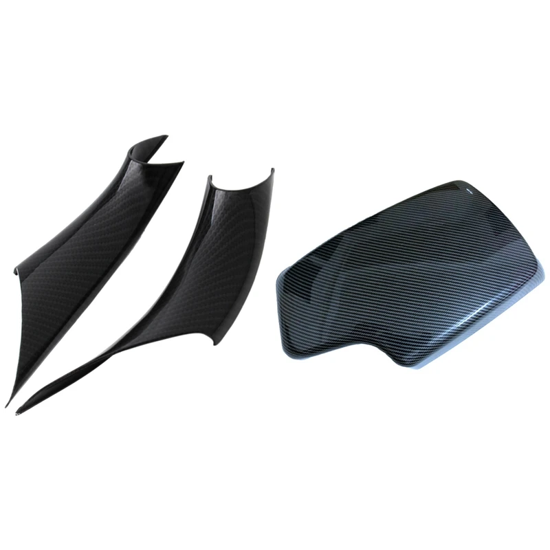 

3 Pcs Car Accessories: 2 Pcs Door Handle Pull Protective Cover & 1 Pcs Central Armrest Box Panel Interior Modification
