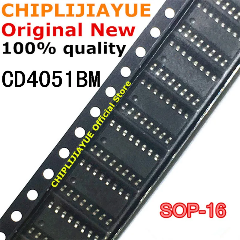 10 шт. CD4051BM SOP-16 CD4051 HEF/HCF/CD4051 4051 SOP16 SMD новый и оригинальный чипсет IC | Электронные