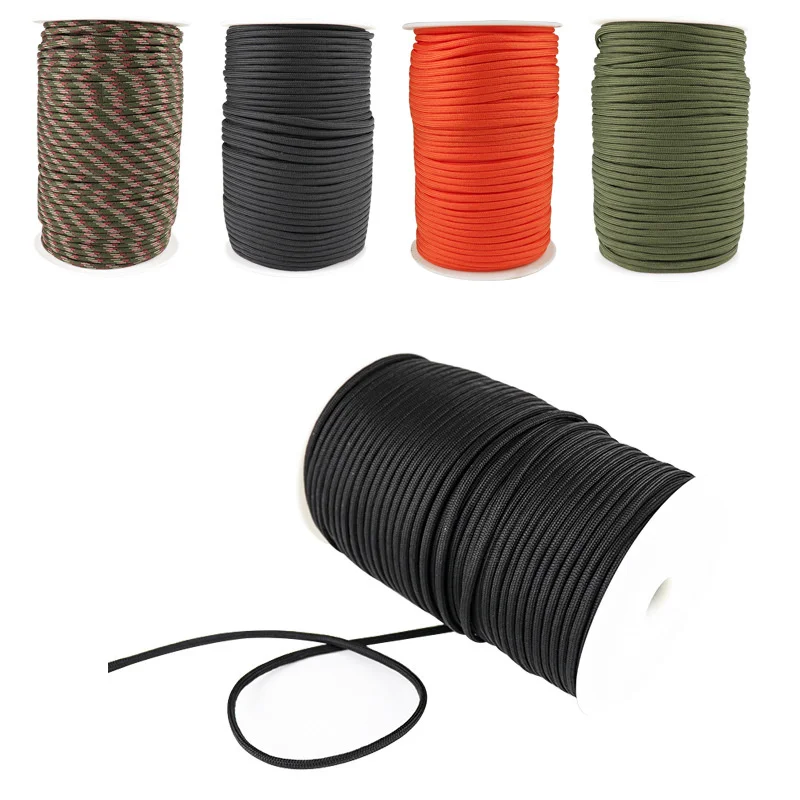 

100M 550 Military Standard 9-Core Paracord Rope 4mm Outdoor Parachute Cord Camping Survival Umbrella Tent Lanyard Strap Bundle