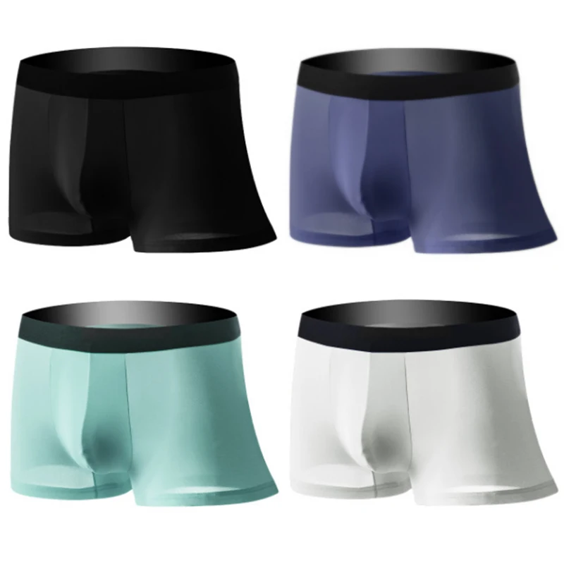 Трусы-боксеры мужские 7 шт./лот пикантные мягкие дышащие удобные трусы нижнее