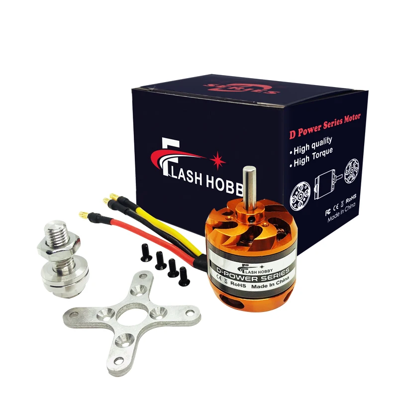 FLASHHOBBY-Dron cuadric&oacute;ptero de carreras de alta calidad D3530, 3530, 1100KV, 1400KV, 1700KV, 2-4S, Motor sin escobillas, FPV-5