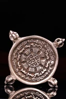 tibetan temples collect old bronzes by hand beat them engrave the old nine palaces eight trigrams 12 zodiac statues pendant